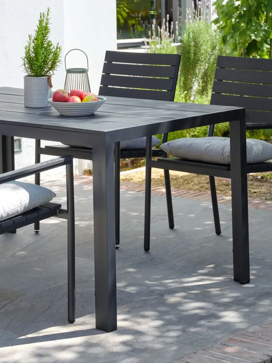 Hot MADERUPMesa de jardín MADERUP A90xL150 negro Mesas De Jardín
