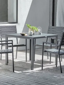Discount MADERUPMesa de jardín MADERUP A90xL90 negro Mesas De Jardín