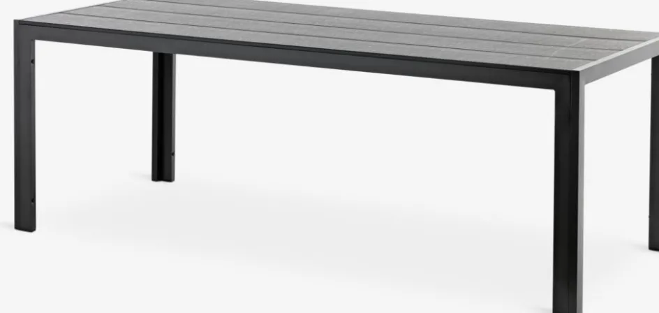 Outlet MADERUPMesa de jardín MADERUP A90xL205 negro Mesas De Jardín