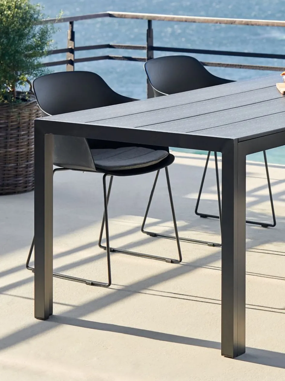 Outlet MADERUPMesa de jardín MADERUP A90xL205 negro Mesas De Jardín