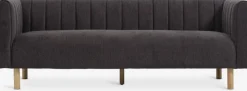 Clearance MAGLEBYSofá MAGLEBY 3 plazas tela marrón oscuro 2 Plazas|3 Plazas