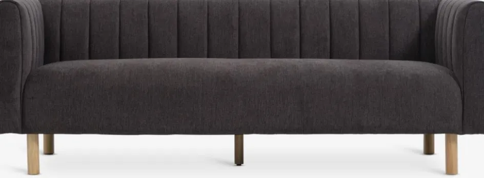 Clearance MAGLEBYSofá MAGLEBY 3 plazas tela marrón oscuro 2 Plazas|3 Plazas