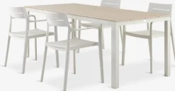 Clearance MARIELYST + INGSTRUPMesa MARIELYST L205 + 4 sillas INGSTRUP beis Conjuntos Mesa Y Sillas De Jardín