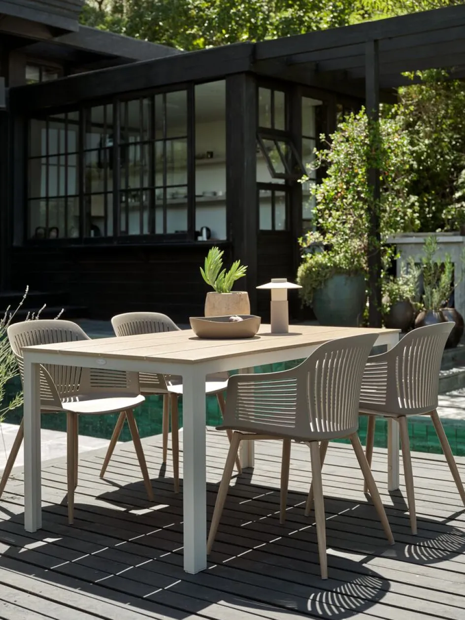 Sale MARIELYSTMesa de jardín MARIELYST A90xL150 beis Mesas De Jardín