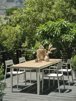 Best MARIELYSTMesa de jardín MARIELYST A90xL205 beis Mesas De Jardín