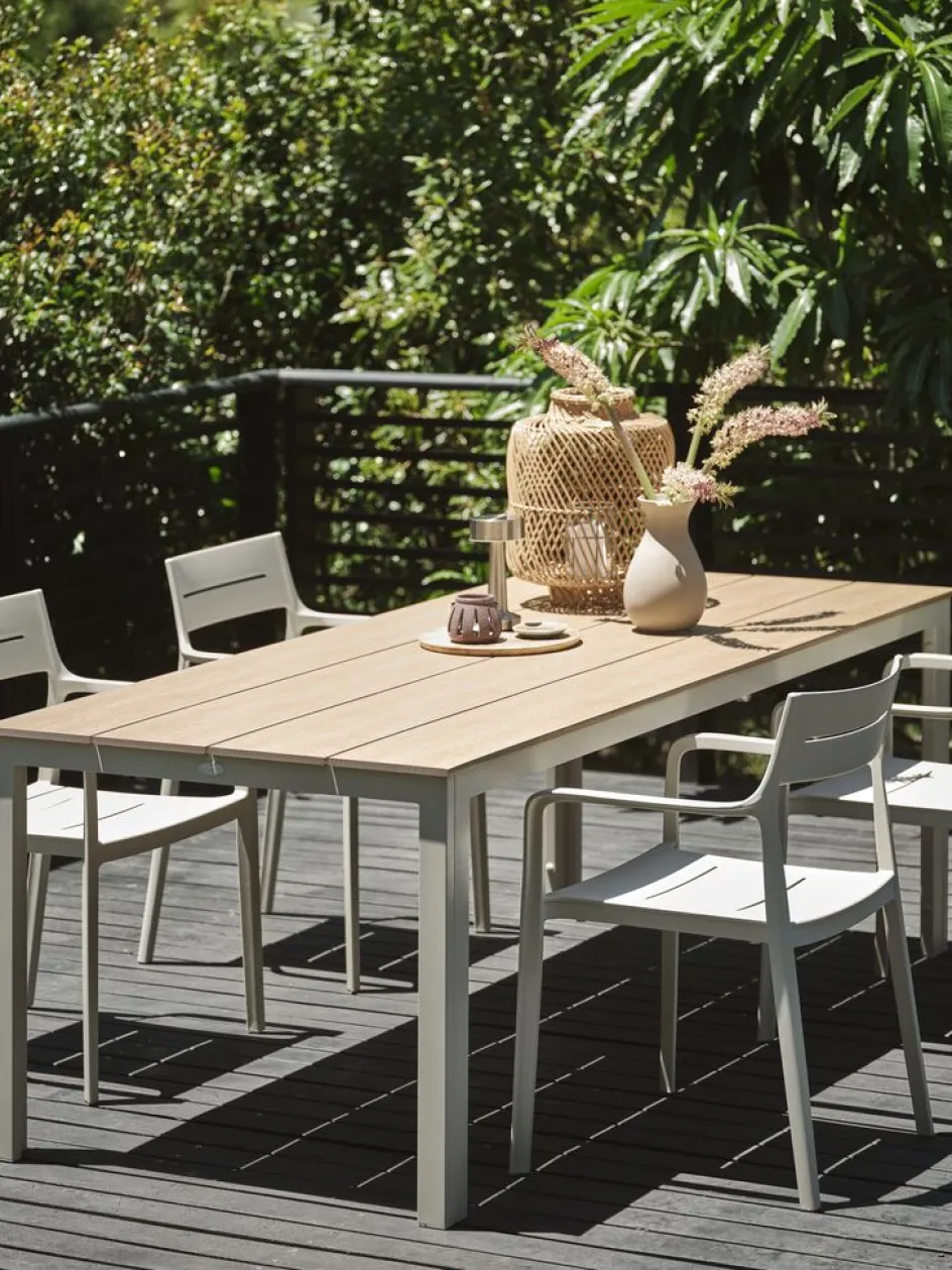 Best MARIELYSTMesa de jardín MARIELYST A90xL205 beis Mesas De Jardín