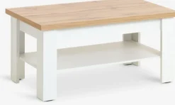 Discount MARKSKELMesa de centro MARKSKEL 60x110 blanco/color roble salvaje Mesas De Centro|Mesas Auxiliares