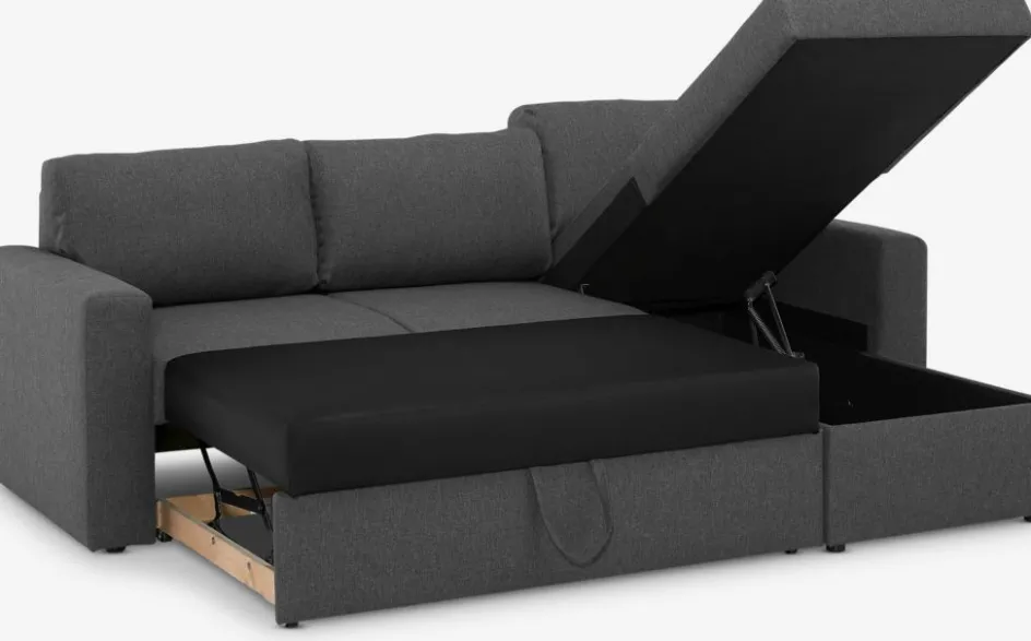 Clearance MARSLEVSofá cama con chaise longue MARSLEV tela Sofás Cama|Sofás Cama