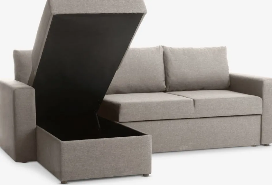 Clearance MARSLEVSofá cama con chaise longue MARSLEV tela Sofás Cama|Sofás Cama