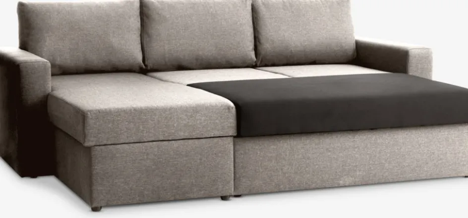 Clearance MARSLEVSofá cama con chaise longue MARSLEV tela Sofás Cama|Sofás Cama
