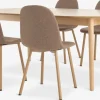 MARSTRAND + EJSTRUPMesa MARSTRAND L200/280 roble natural+4 EJSTRUP arena oscuro Mesas De Comedor|Conjuntos De Comedor