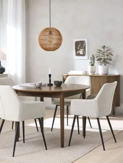 Online MARSTRAND + PURHUSMesa MARSTRAND Ø110 + 4 PURHUS blanco crudo Mesas De Comedor|Conjuntos De Comedor