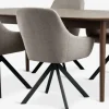 Hot MARSTRAND + ROSTRUPMesa MARSTRAND L200/280 roble oscuro +4 sillas ROSTRUP arena Mesas De Comedor|Conjuntos De Comedor