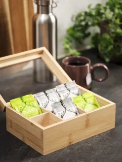 Best MATHIASCaja de té MATHIAS A16xL23xA9cm natural Accesorios De Cocina