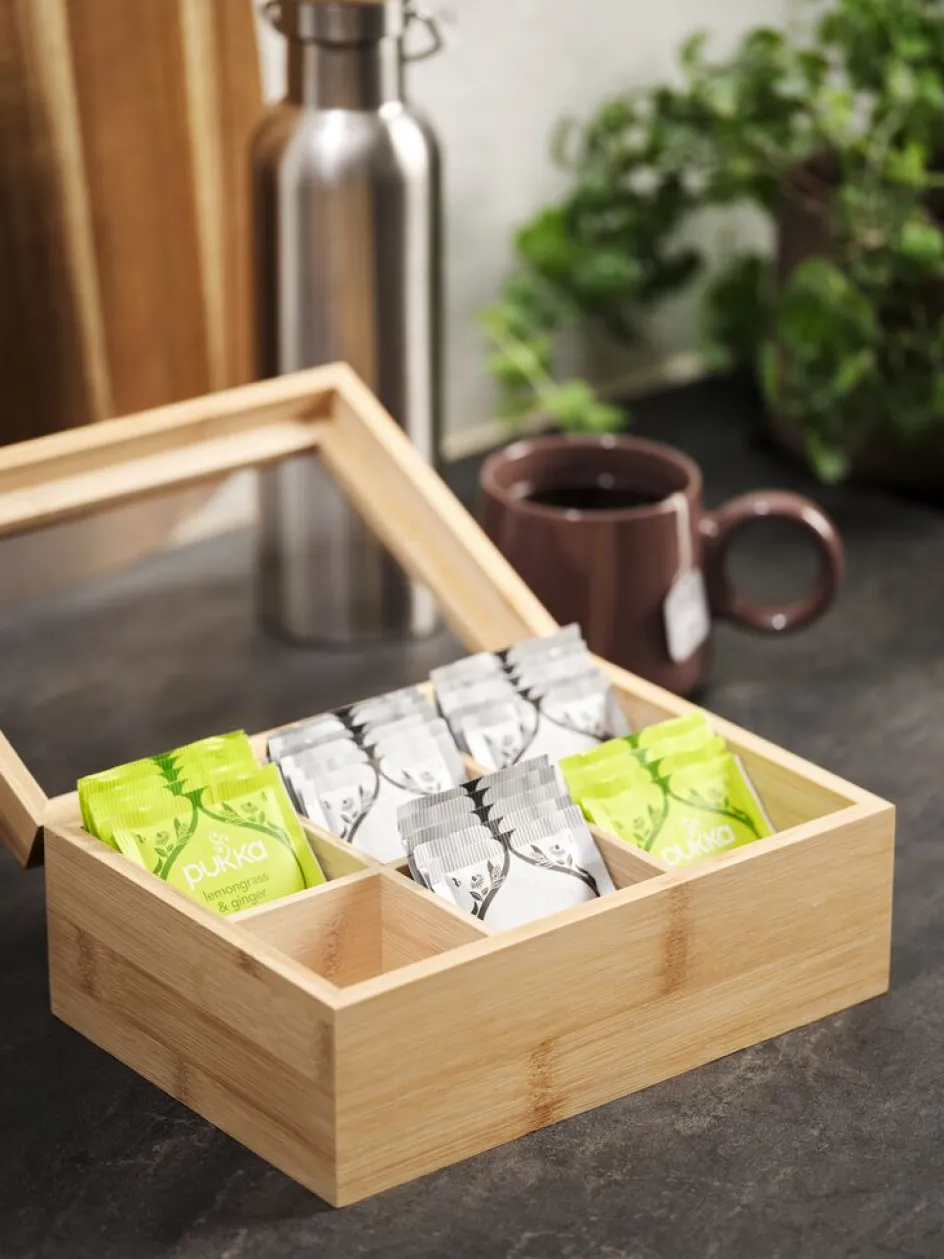 Best MATHIASCaja de té MATHIAS A16xL23xA9cm natural Accesorios De Cocina