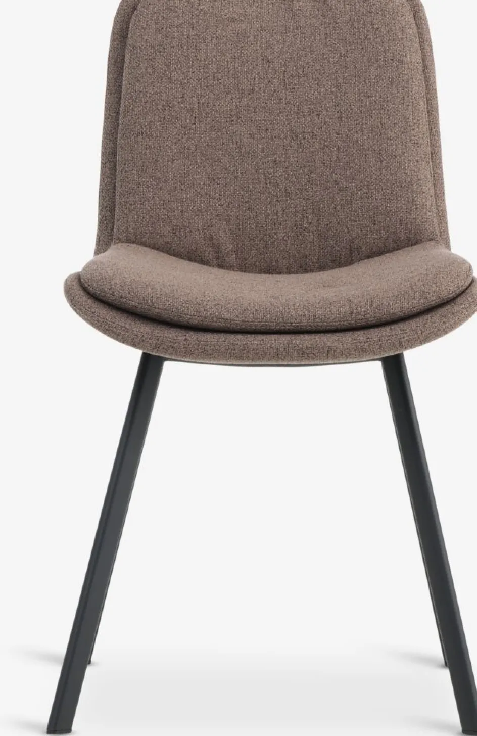 Outlet MELBYSilla de comedor MELBY tela marrón claro/negro Sillas De Comedor