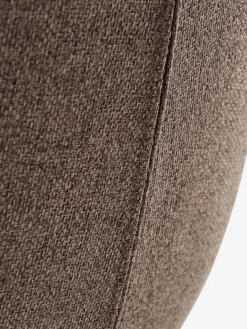Outlet MELBYSilla de comedor MELBY tela marrón claro/negro Sillas De Comedor