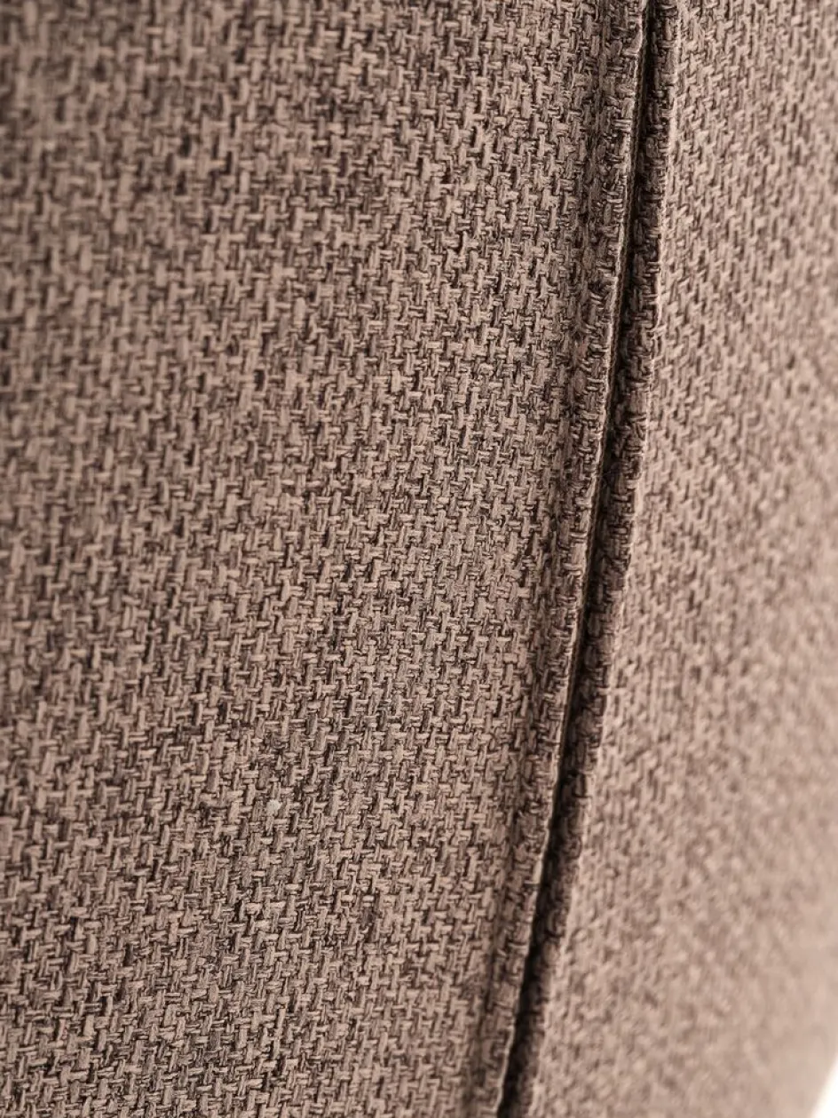 Outlet MELBYSilla de comedor MELBY tela marrón claro/negro Sillas De Comedor