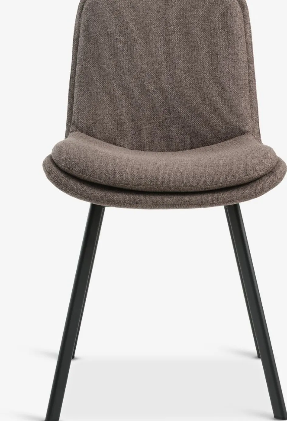 Outlet MELBYSilla de comedor MELBY tela marrón claro/negro Sillas De Comedor