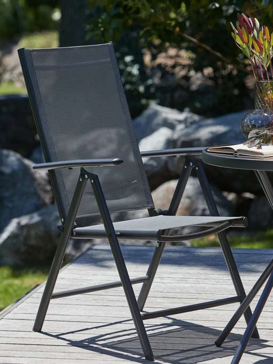 Hot MELLBYSilla reclinable MELLBY negro Sillas De Jardín
