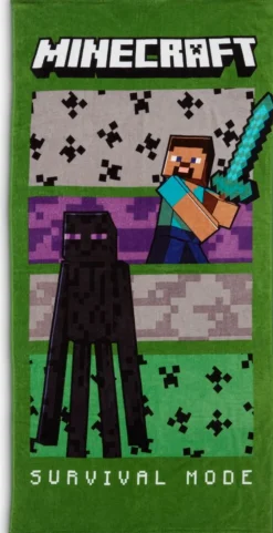 Sale MINECRAFTGOLDToalla de ducha MINECRAFT 70x140 Niños Toallas De Lavabo|Toallas De Manos