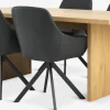 MUNKEBY + ROSTRUPMesa MUNKEBY L180 roble cálido + 4 sillas ROSTRUP negro Mesas De Comedor|Conjuntos De Comedor