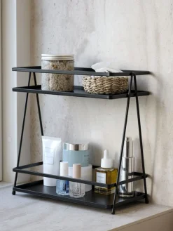 Clearance NACKAEstantería para baño NACKA A14xL26xA28cm negro Cuidado Personal|Almacenaje Para El Baño