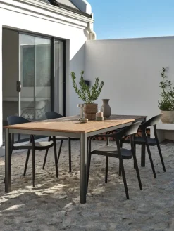 Outlet NANNESTADSilla apilable NANNESTAD gris oscuro Sillas De Jardín