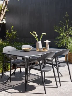 Outlet NANNESTADSilla apilable NANNESTAD gris oscuro Sillas De Jardín