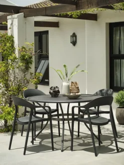 Outlet NANNESTADSilla apilable NANNESTAD gris oscuro Sillas De Jardín