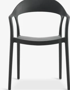 Outlet NANNESTADSilla apilable NANNESTAD gris oscuro Sillas De Jardín