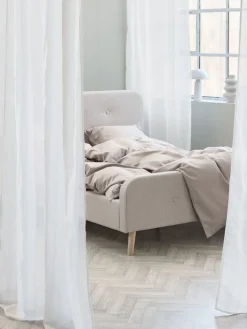 Online NELAUGCortina NELAUG 1x140x300 rayas blanco Cortinas Traslúcidas