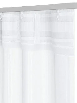Online NELAUGCortina NELAUG 1x140x300 rayas blanco Cortinas Traslúcidas