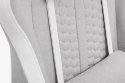 New NIBESilla gaming NIBE blanco/tela beis Sillas De Oficina|Sillas Gaming