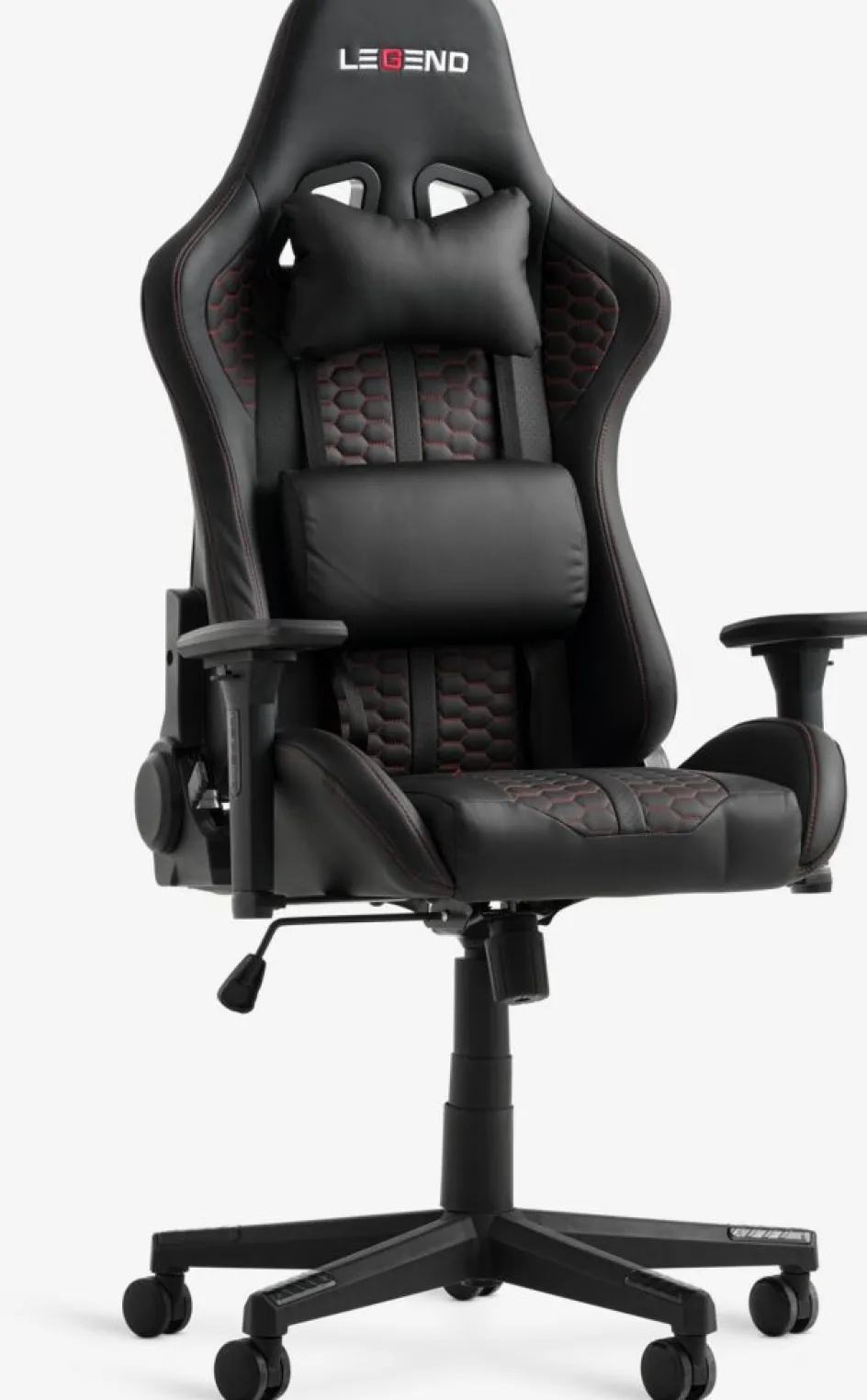 Discount NIBESilla gaming NIBE polipiel negro/rojo Sillas De Oficina|Sillas Gaming