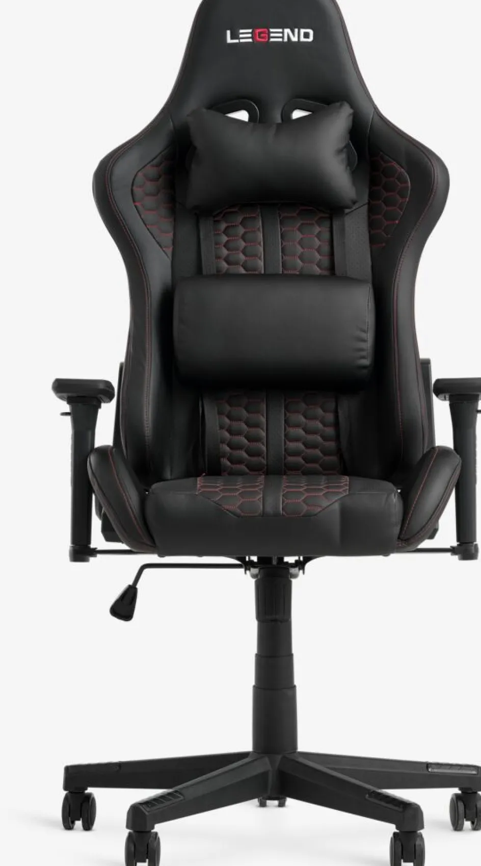 Discount NIBESilla gaming NIBE polipiel negro/rojo Sillas De Oficina|Sillas Gaming