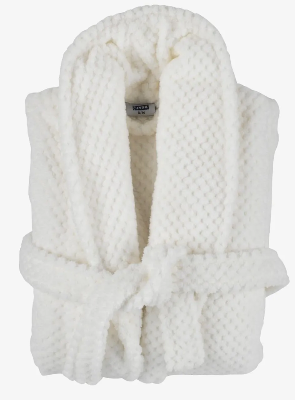 NITTAPLUSBata microfibra NITTA S/M blanco Albornoces