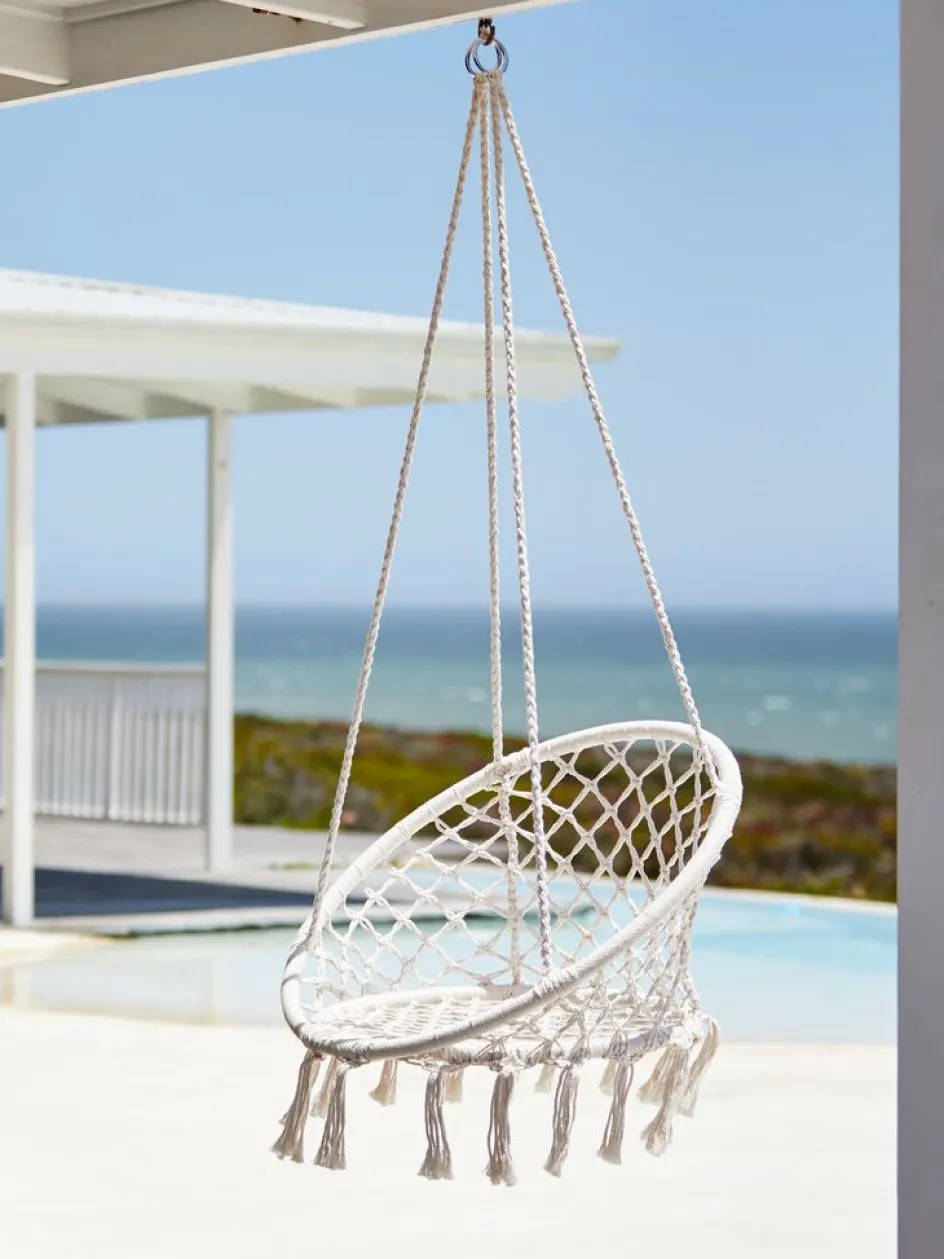 New NITTEDALSilla colgante NITTEDAL Ø80 blanco crudo Muebles De Jardín|Hamacas Y Sillas Colgantes