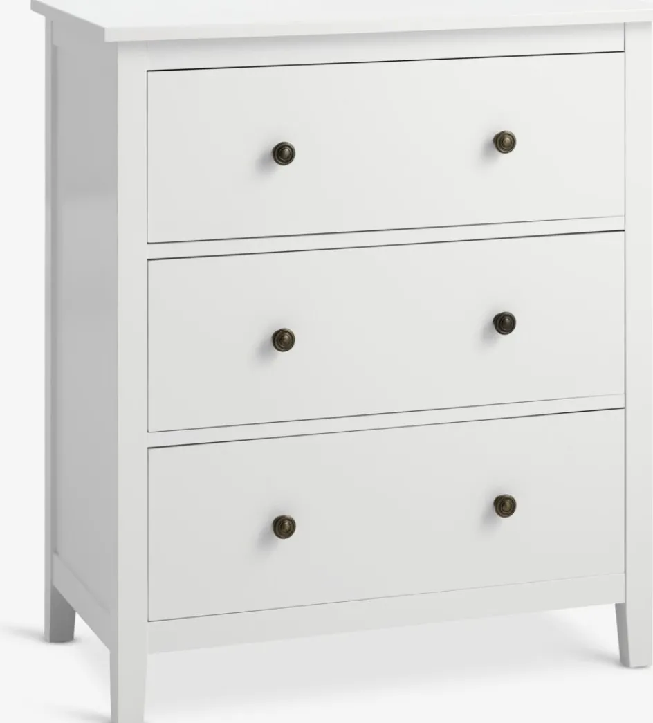 Sale NORDBYCómoda NORDBY 3 cajones blanco Cómodas|Cómodas