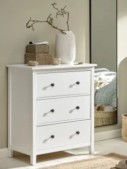 Sale NORDBYCómoda NORDBY 3 cajones blanco Cómodas|Cómodas
