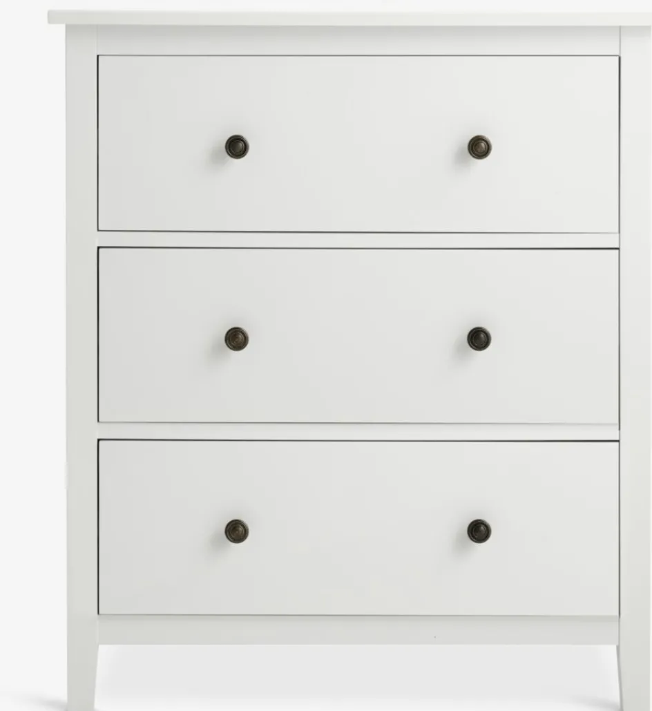 Sale NORDBYCómoda NORDBY 3 cajones blanco Cómodas|Cómodas