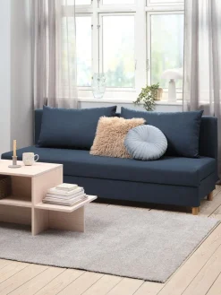 New NORSMINDESofá cama NORSMINDE tela azul Sofás Cama|Sofás Cama