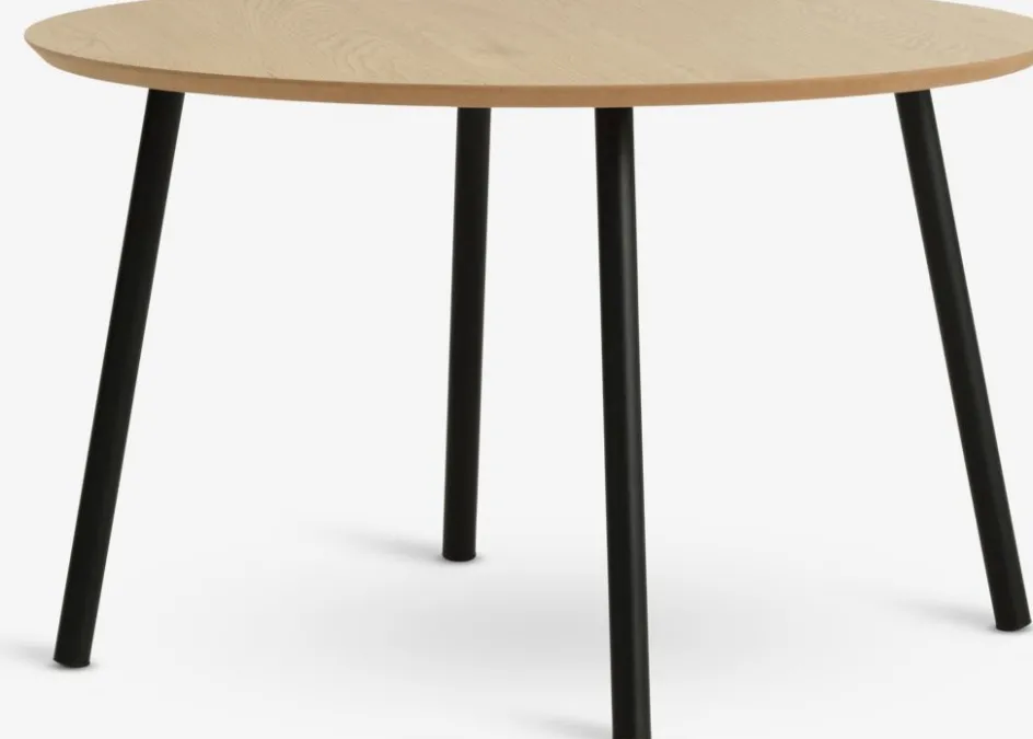 Discount NYBOMesa de centro NYBO Ø70 color roble cálido/negro Mesas De Centro|Mesas Auxiliares