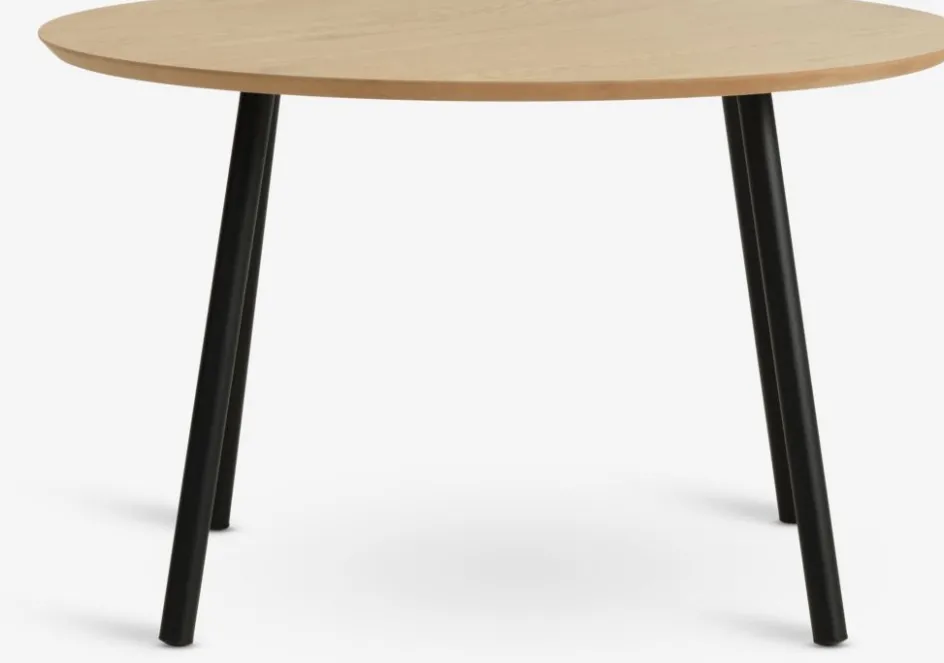Discount NYBOMesa de centro NYBO Ø70 color roble cálido/negro Mesas De Centro|Mesas Auxiliares