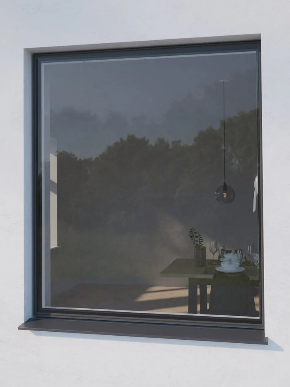 Outlet NYORDMosquitera NYORD 150x130 para ventana negro Mosquiteras