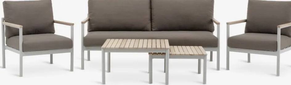 Hot ODDESUNDConjunto muebles jardín ODDESUND 4,5 plazas beis Conjuntos Mesa Y Sillas De Jardín|Muebles De Jardín