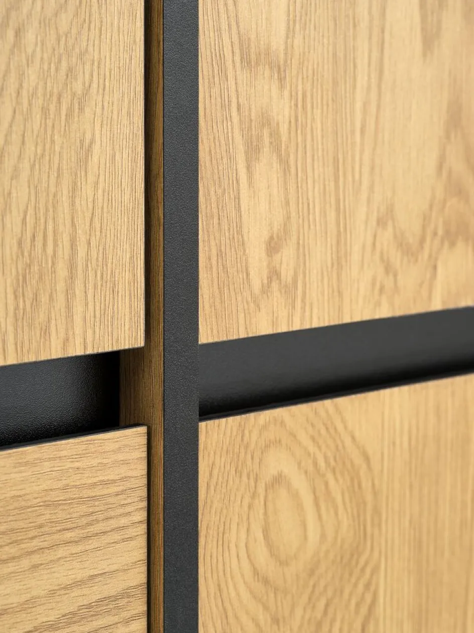 Best ODENSEArmario ODENSE 120x210 3 puertas 3 cajones color roble cálid Armarios|Todos Los Armarios
