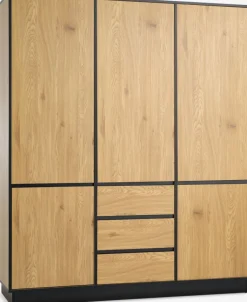 Outlet ODENSEArmario ODENSE 179x210 5 puertas 3 cajones color roble cálid Armarios|Todos Los Armarios