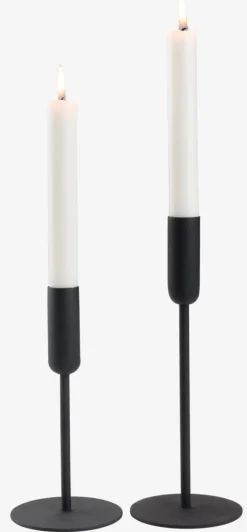 Hot OLAVCandelabro OLAV Ø9xA24cm negro Portavelas