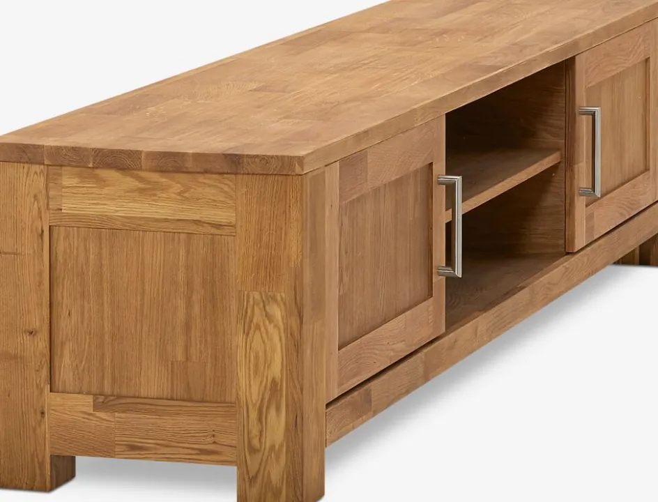 New OLDEMueble TV OLDE 200cm 2 puertas 1 estante roble natural Muebles De TV
